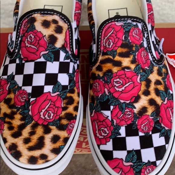 ••VANS CLASSIC SLIP ON ROSE/ANIMALCHCK TRWHTMLT WM - Picture 9 of 16